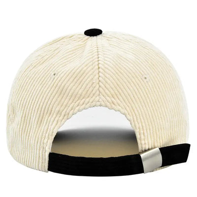 Corduroy Baseball Cap - Autumn/Winter Letter Patch Hat