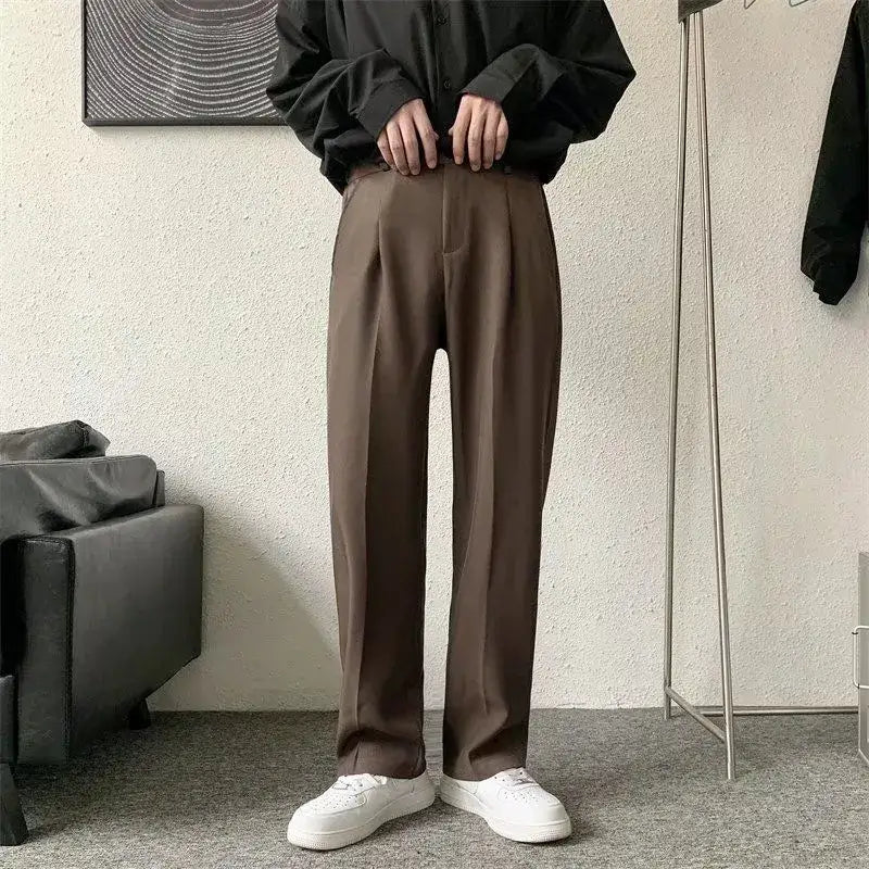 Korean Loose Straight Men's Dress Pants