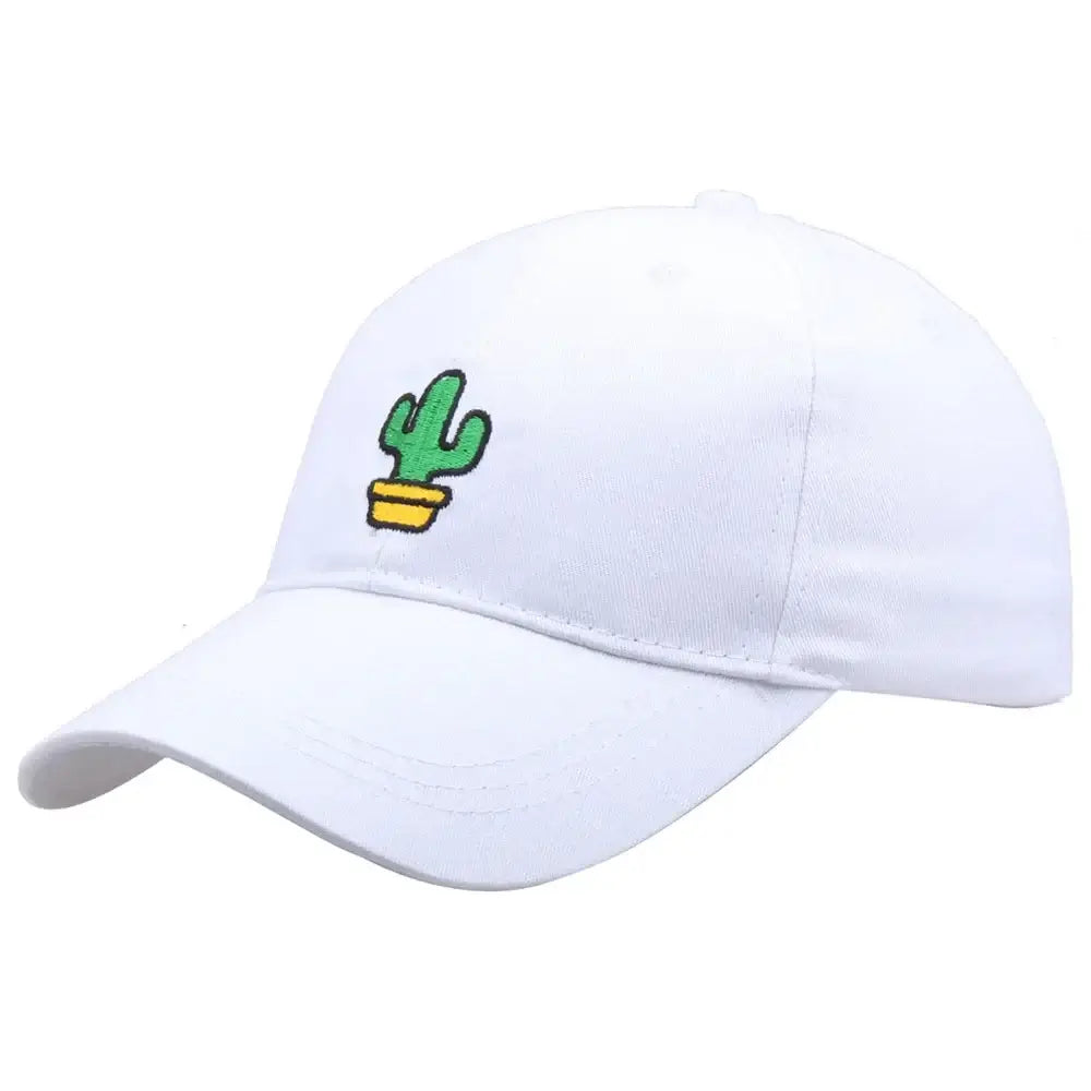 Cactus Embroidery Baseball Cap - Couple's Outdoor Dad Hat