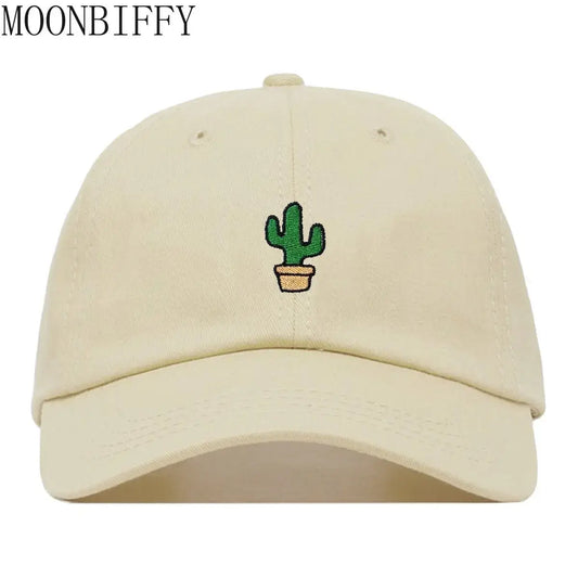 Autumn Cactus Embroidery Baseball Cap Fashion Couple Hat Summer Breathable Sports Caps Outdoor Dad Hats Sun Hat Gorra Beisbol